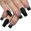 Nail Art 24 Pieces Matte Collection Spice Girl Gradual Change Matte Flowers Long Wear Armor