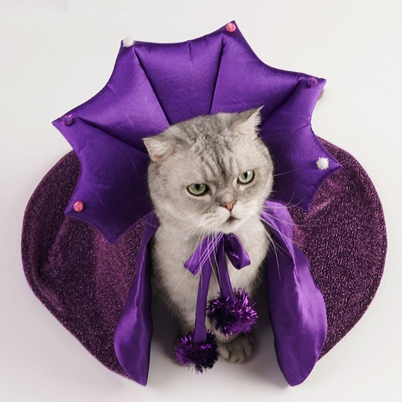 Soft Fashiona Hat Gothicism Witches Costume Hat Outdoor Activity Pet Hat for Kittens and Puppy Parties Event
