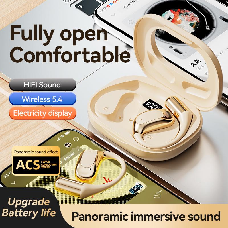 TWS Wireless Earbuds Sport Hook Earphones HiFi Stereo Deep Bass Long Battery Life Bluetooth Headphones for Running Gym