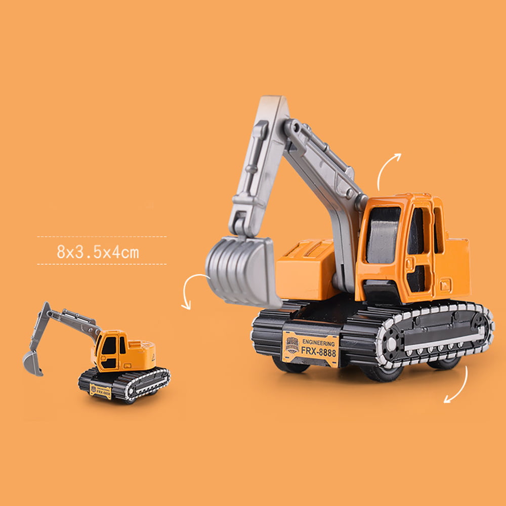 1/64 Alloy Car Miniature Engineering Vehicle Toy Airplane Model Boy Kids Toy Birthday Gift