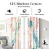 2Pcs Hatsune Miku Sakura Cherry Blossom Blackout Curtains Anime Watercolor Window Drapes Fan Room Esport Room Trendy Decor Gift