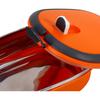 Walfront Stainless Steel Thermal Lunch Box Insulated Food Container 1-Layer Orange Box