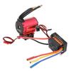 3650 3100KV Brushless Motor with Heat Sink and 60A Waterproof Electronic Speed Controller Set for 1/10 RC Car