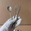 Portable 316 Stainless Steel Chopsticks Spoon Set Dinnerware With Box for Elementary School Students And Children