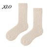 Cozy Gift Socks for Women Coral Fleece Crew Women, Thickened Non-slip Warm Socks, Fuzzy Comfortable Loungewear Winter House Soft Plush Thermal Mittens