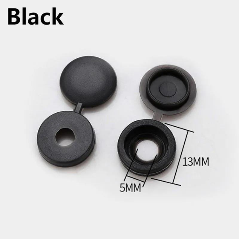

Screw Cover Cap Plastic One-piece Screw Cap Cover Nail Nuts Bolts Decorative Cover Screw Folding Covers White Black Grey 100pcs 100pcs чёрный