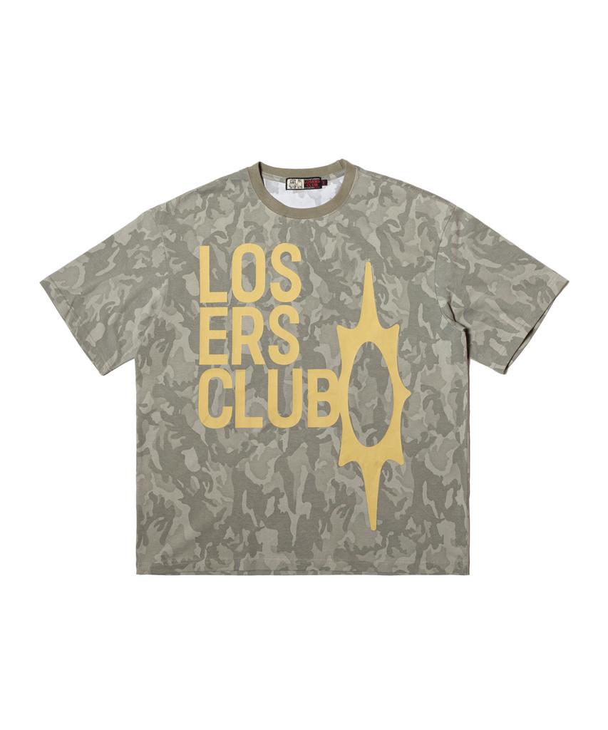 Lujeoseukeulleob Logo Short Sleeve T-Shirt Camo
