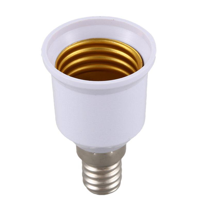 ABBP-30 Pcs E14, E27 Adapter Base Screw LED Light Bulb Bulb Socket Converter, White