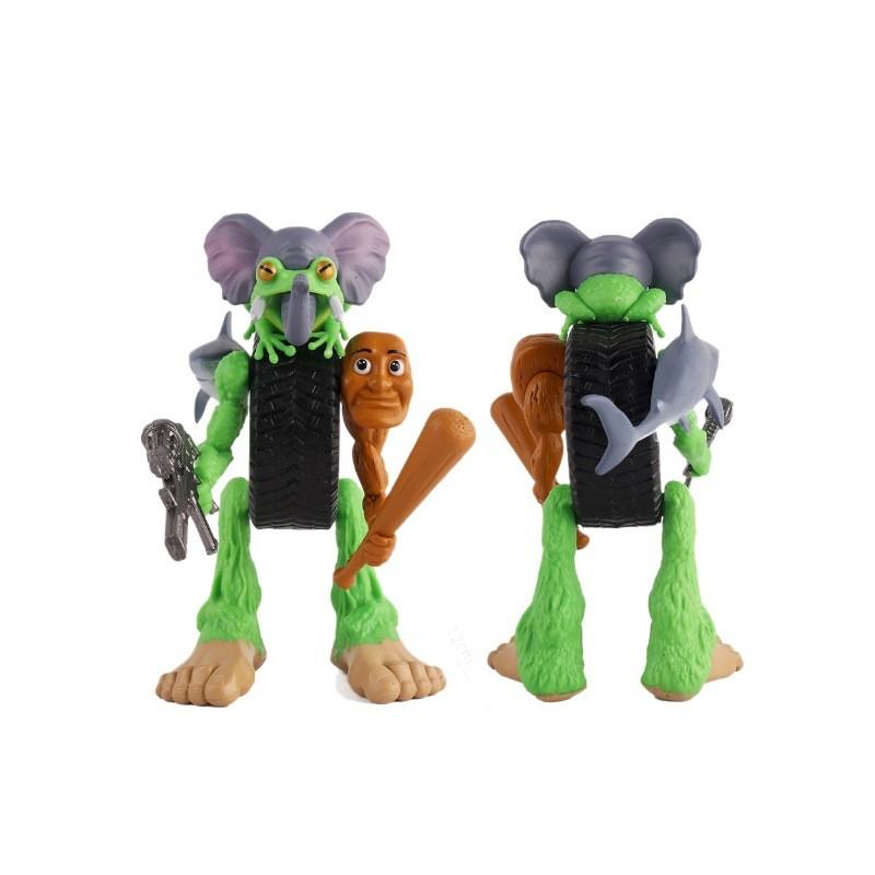 Tungtung Sahur Fusion Pvc Figure Desk Decor With Interchangeable Parts For Collectors