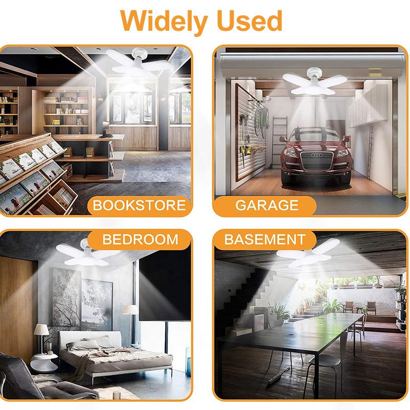 Led Light Bulb E27 30W 40W 60W 80W Super Bright Led Lamp Ceiling Lights 220V 240V for Home Garage Lighting