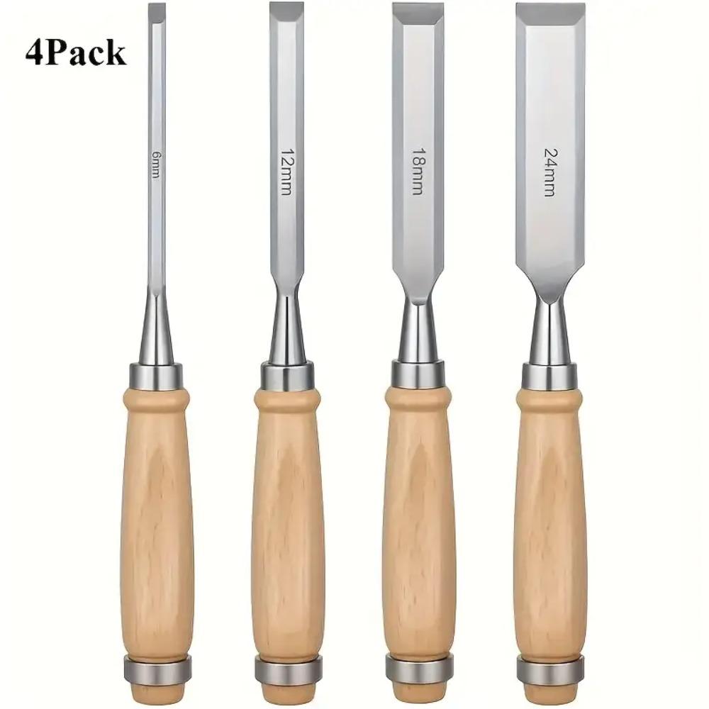 

Professional CR-V Steel Carpentry Chisel Set Wood Carving Tools for Woodworking Sculpture GJ-009-CrV-Flat