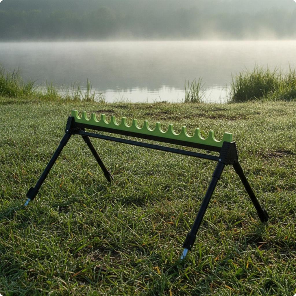 Multi-Rod Fishing Stand Adjustable Gear Foldable for Anglers