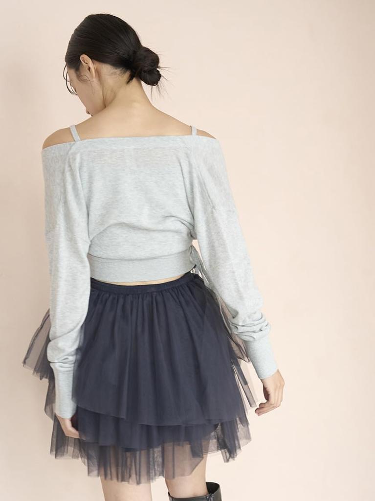 Snidel Chacott Sus Pullover SWNT251002 GRY Cache-Coeur Women's