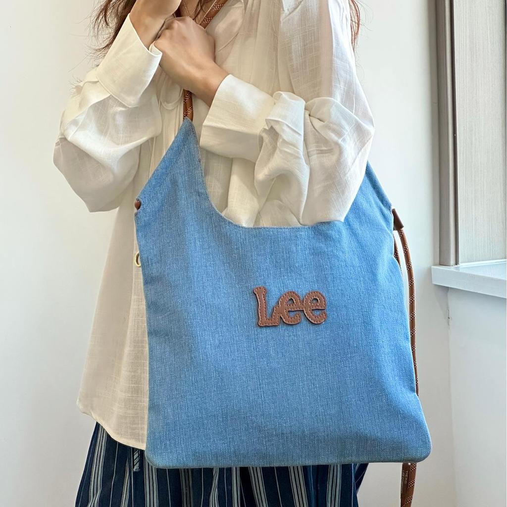 Lee Fabric Crossbody Bag, Shoulder Bag Women's Denim Blue/Ecru LE240079M-539