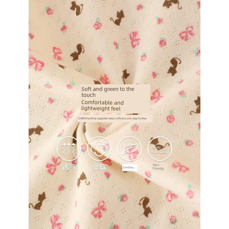 Japanese-Style Baby Romper, Pure Cotton, Thin, Breathable Mesh, Short-Sleeve Jumpsuit for Baby Girls, Summer