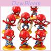 Adorável Conjunto de 8 Peças de Mini Figuras Fofas do Homem-Aranha Para Casa de Bonecas e Decoração de Jardim