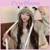 Knitted Bear Earmuff Hat For Women With Warmth And Windproof Features For Autumn And Winter