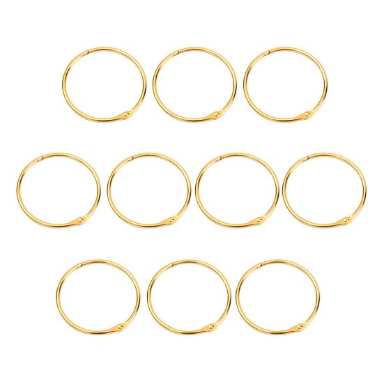 10Pcs Metal Shower Curtain Rings O Shape Shower Curtain Hooks Rings Anti-rust Curtain Hooks for Bathroom Shower Curtain Liner Room Dividers