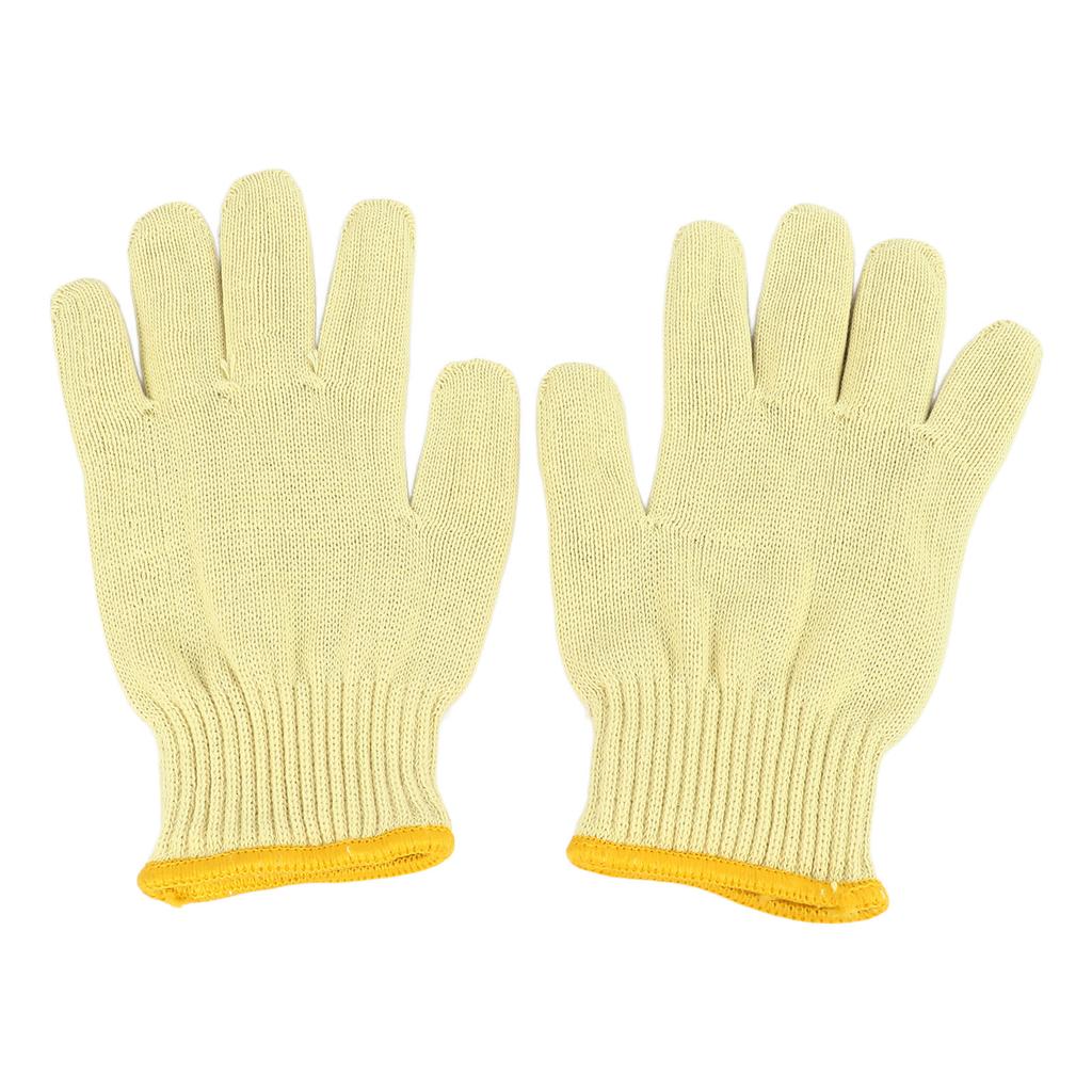 1 Pair Oven Mitts Double Layer Aramid Fiber 300 Celsius  High Temperature Resistant Knit Flexible Baking Gloves 24cm