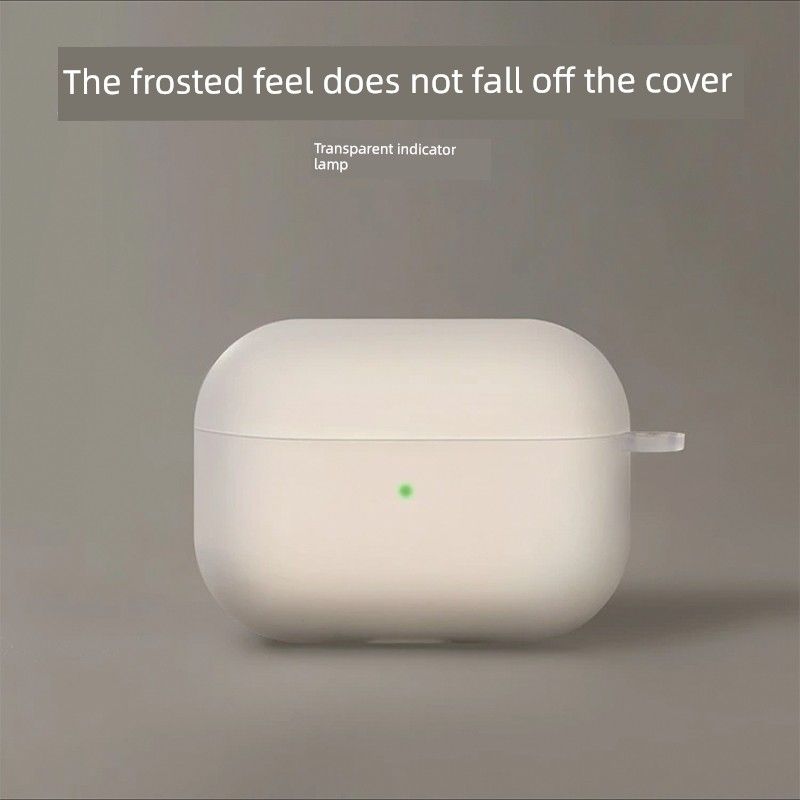 

Protective Case Silicone Soft Case for Apple Airpodspro Wireless Earphone Case Second Generation Minimalist Airpodspro2 Classy Niche Style Bare Case Apple AirPods 1/2 Round (single shell)