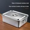 Versatile 304 Stainless Steel Rectangular Food Pan with Lid