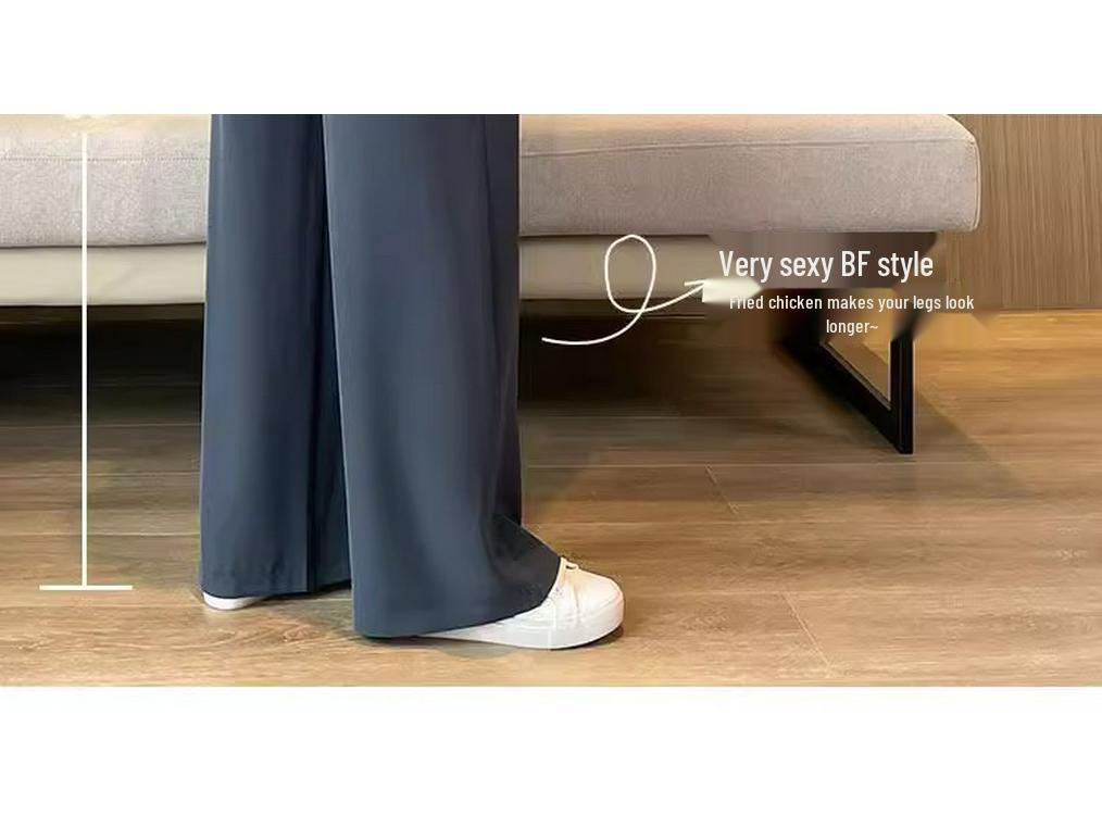 Women's High Waist Wide Leg Trousers - Spring & Autumn 2025 Collection