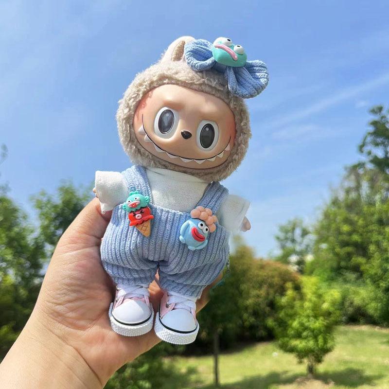 

Одежда для куклы Лабубу 17 см: Комбинезон Мороженое - Милый Кулон Сюрприз-бокс 17cm Labubu Clothes (No Doll)