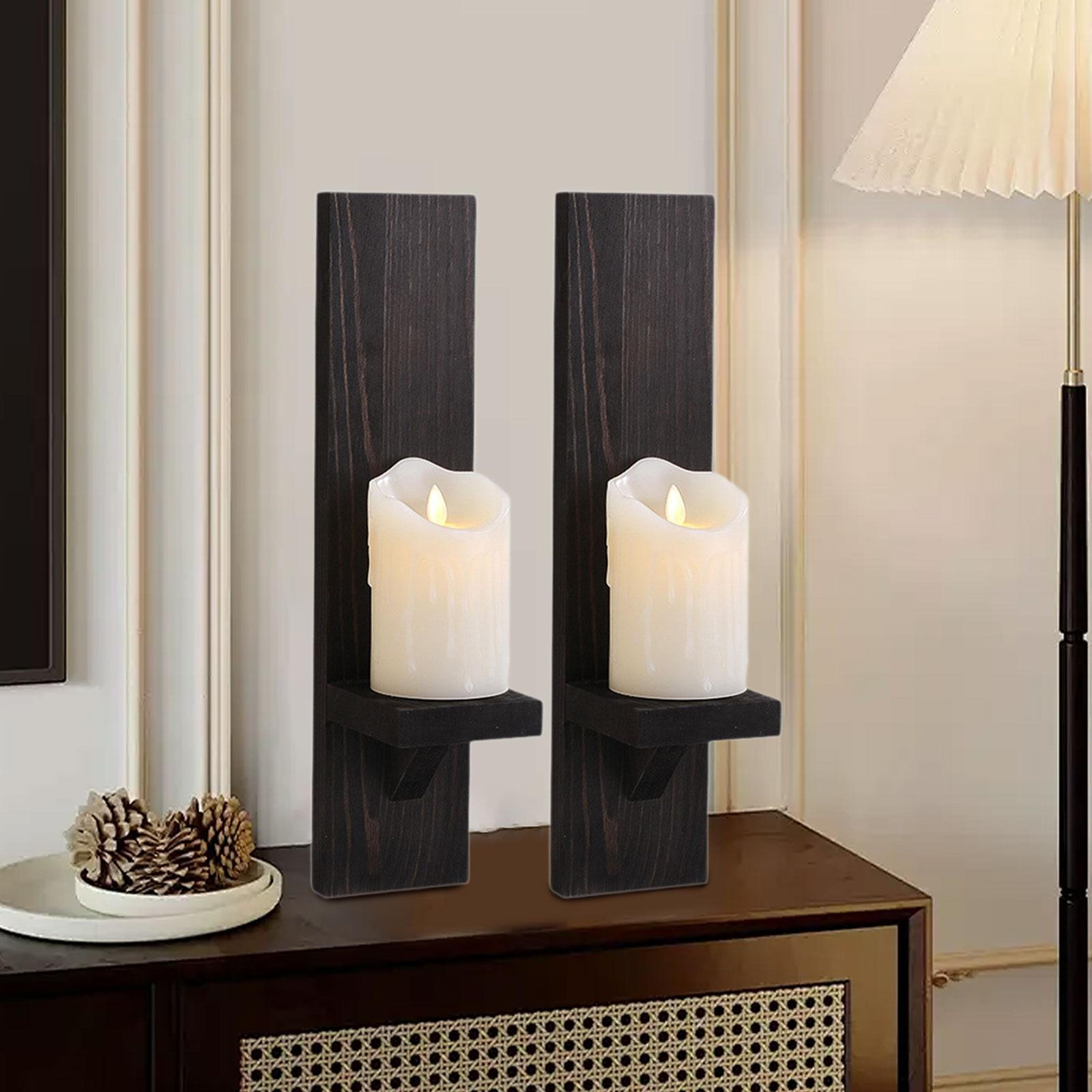 

2-упаковочные подсвечники для настенного монтажа свечей-столбов Black