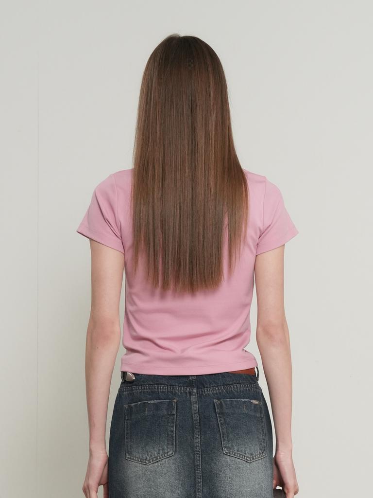 GENERALIDEA Soft Slim Fit T-Shirt [Pink] / Wbe3L01503