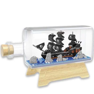 Μπουκάλι πειρατικού πλοίου nanoblock Wisehawk, ανάμεικτα χρώματα, δημοφιλή κορεάτικα παιχνίδια