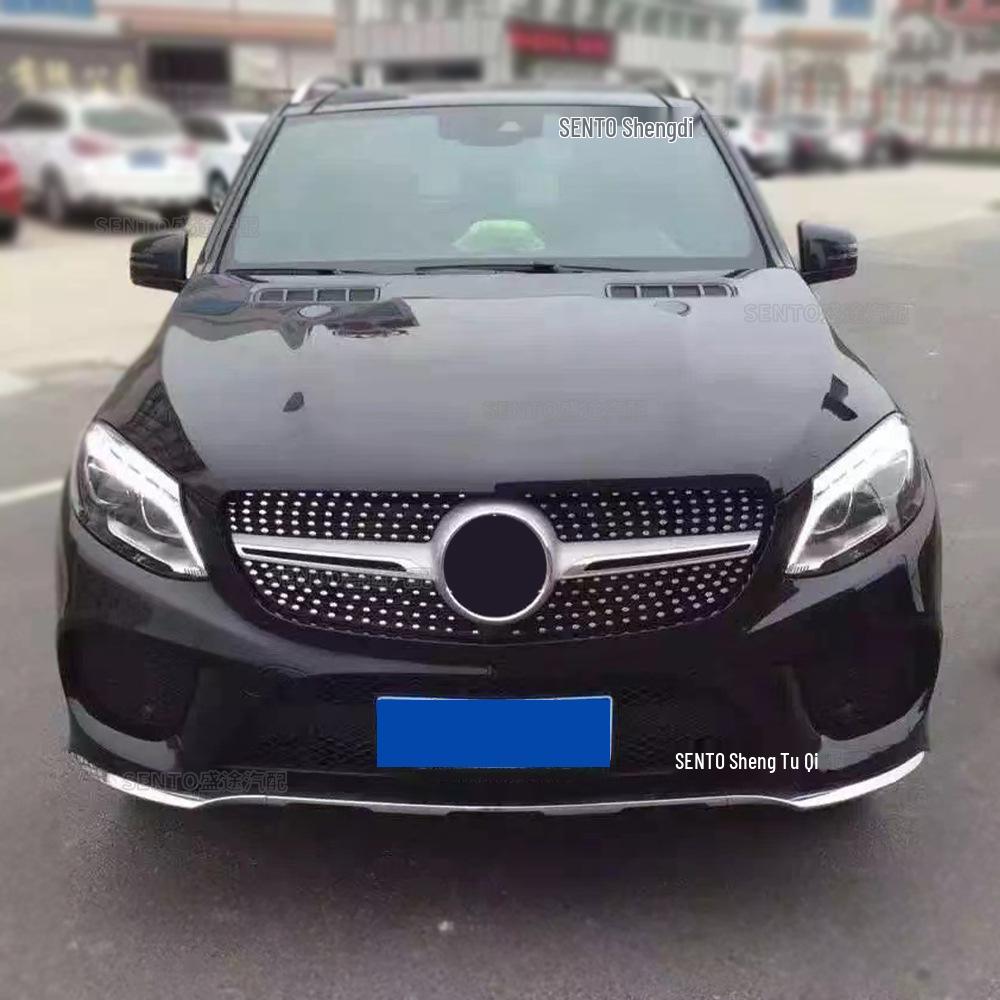 2015-2019 Mercedes-Benz GLE W166 GT Style Front Bumper Grille with Full Star Design