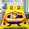 Fashion 3D Cartoon Movie M-Minions Duvet Cover Pillowcases Bedding Set, for Adult Girl Boy Bedroom DecorationGift,Birthday Gift