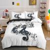 Musical Note Bedding Set 3pcs Music Theme Quilt Cover King/Queen Size Fashionable Psychedelic Soft Duvet Cover With Pillowcase