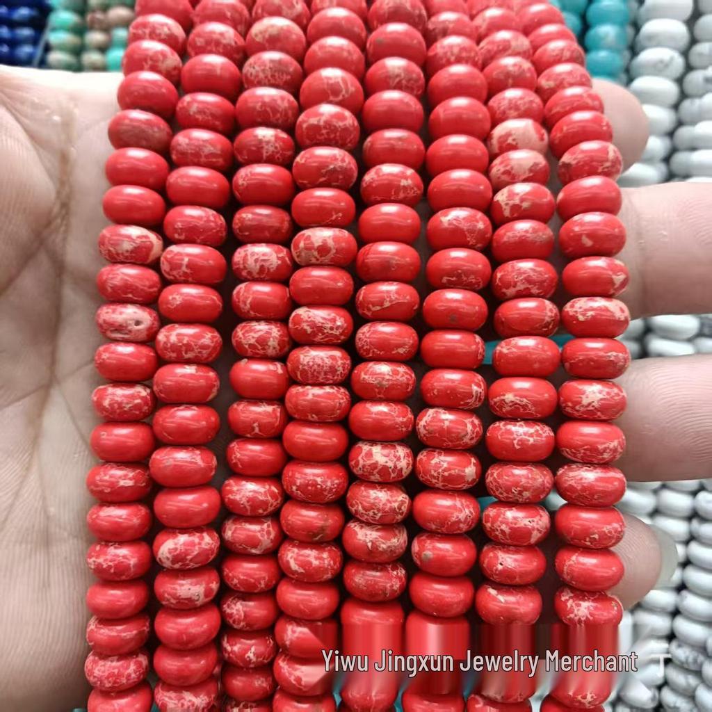 100 Natural Stone 5x8mm Abacus Beads for Jewelry Making – Bracelets & Necklaces