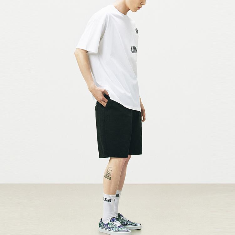 Vans X Duyanaizi Collaboration Fun Pattern Casual Round Neck Short Sleeve T-Shirt Unisex Tops White VN0A5F43WHT