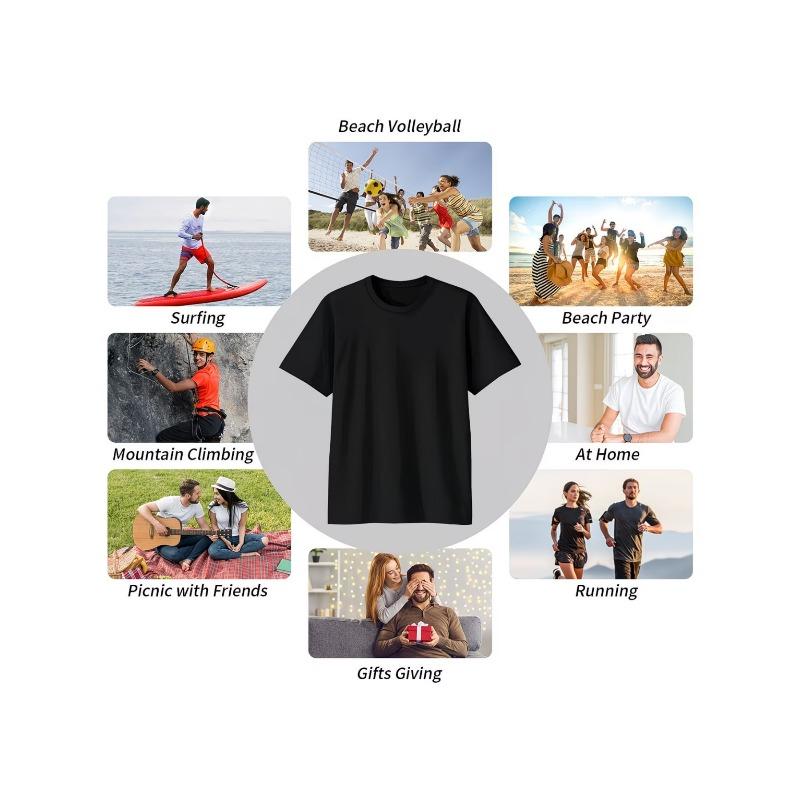 Men's T-Shirt-Stylish Everyday Casual -Perfect Gift for Music Lovers,Comfortable Breathable Fabric ,Great for Concerts, Festivals or Casual Outings