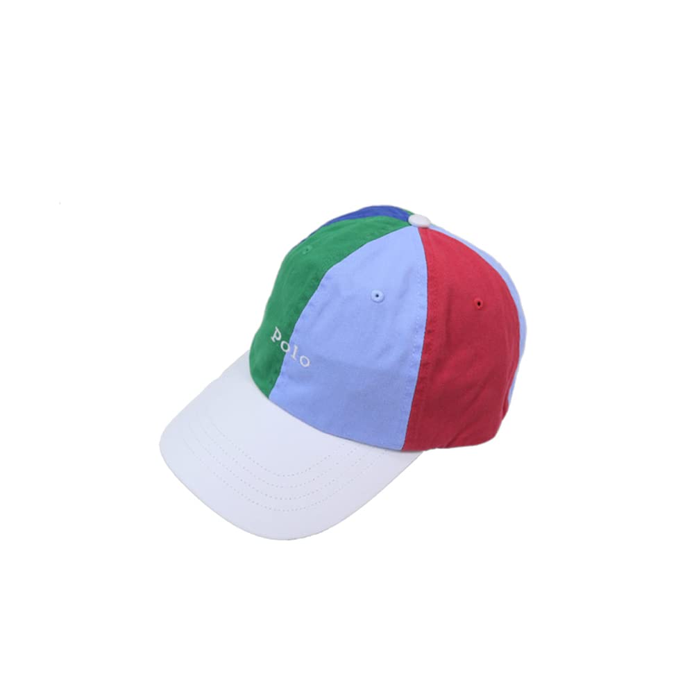 

(Polo Ralph Lauren) Men s and Women s Panel Switching Logo Embroidered Cap 01080035-MULTI [Used]