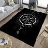 1Pc Viking Runes Print Rug - Home Decoration Carpet For Living Room Bedroom Flooring Computer Chair Area Rug
