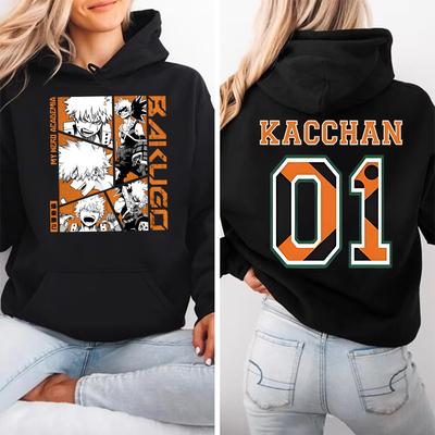 New Anime Bakugou Katsuki Printed Hoodie For Women Men Fashion Autumn Winter Pullover Unisex Creative Personalized Sweatshirts
