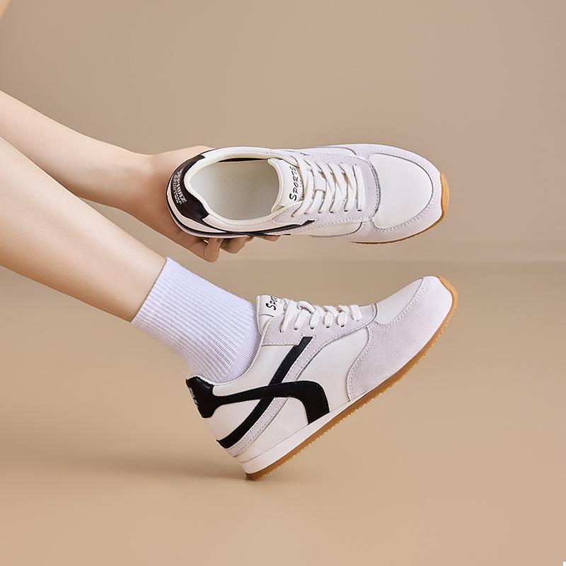 Color Matching Increases Women's Autumn New Soft Bottom Comfortable Small Casual Thick Bottom Red