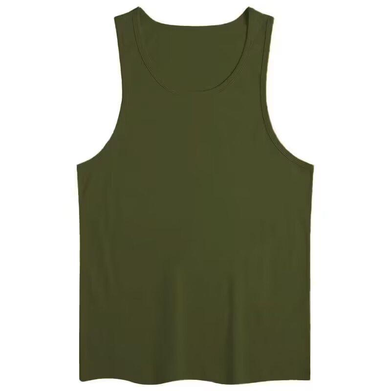 

Мужской летний комплект безрукавки и футболки с коротким рукавом M армия зеленый