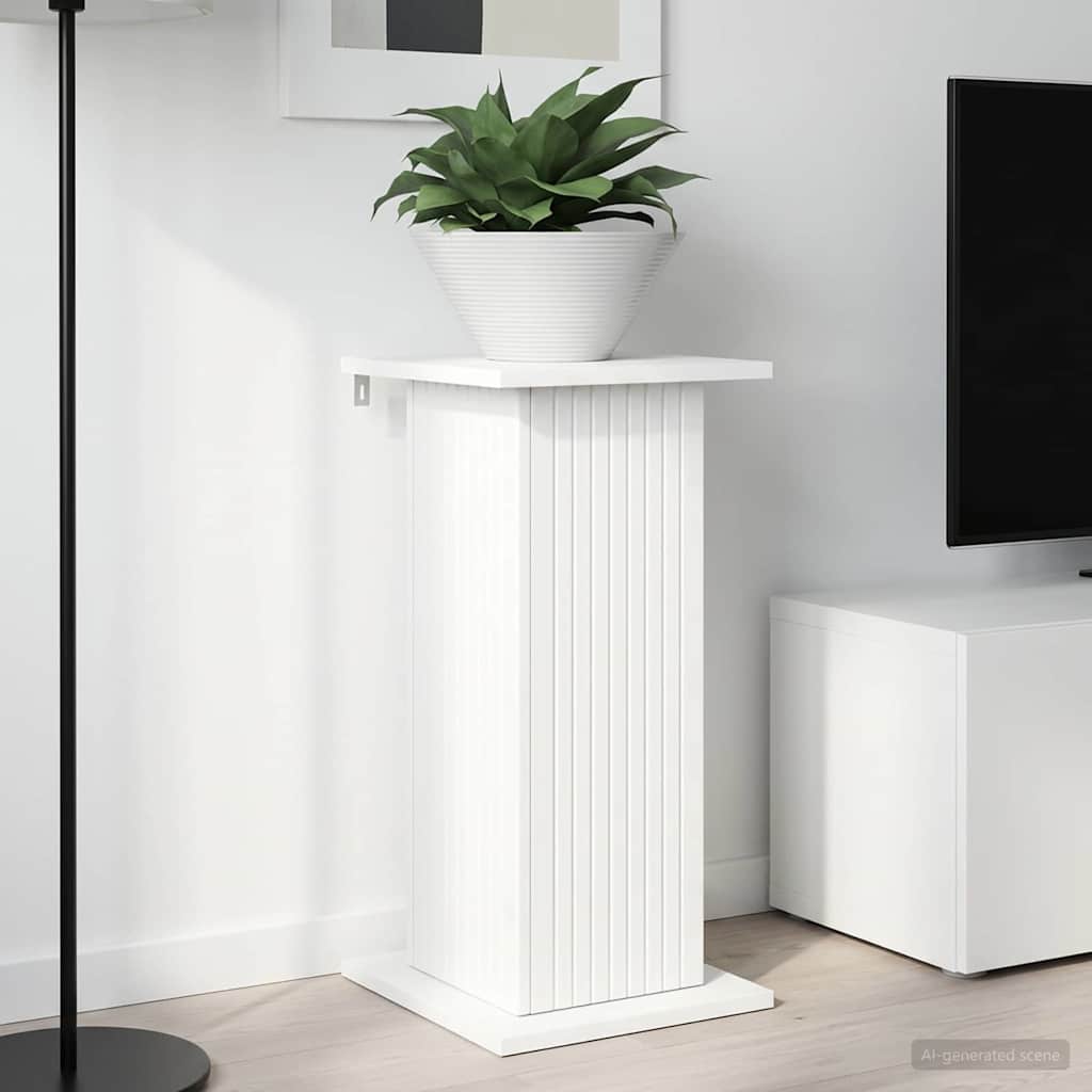 Plant Stand White 30.5 x 30 x 60.5 cm Engineered Wood