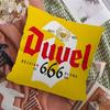 Duvel Bier Kissenbezug Polyester Sofakissen Dekorative Wurfkissen Heimdekoration Kissenhülle