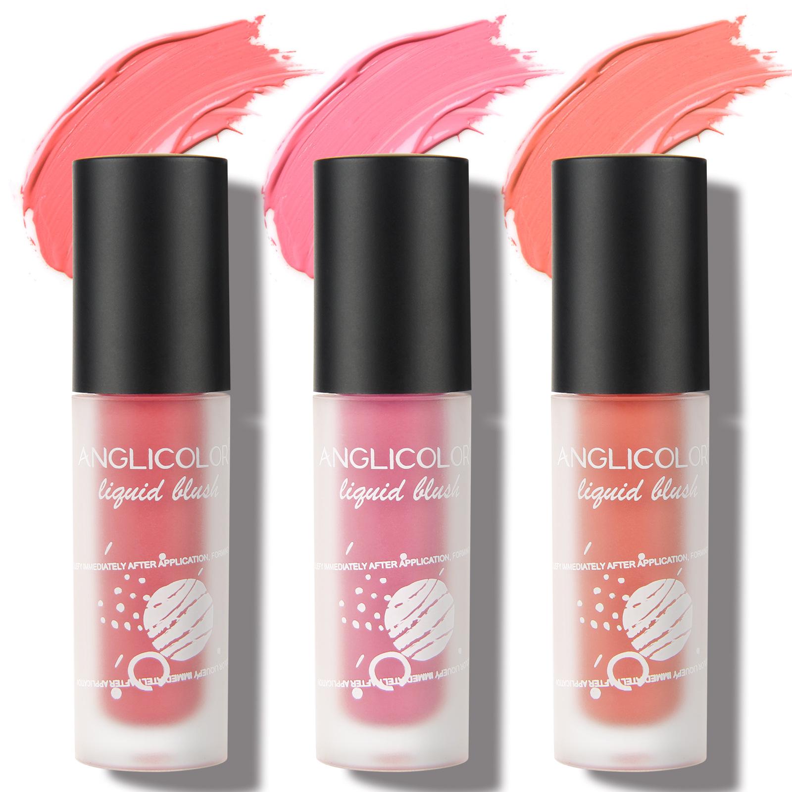

ANGLICOLOR 2-in-1 Liquid Blush & Highlighter Eyeshadow Contour Set рожевий
