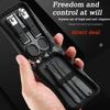6 PCS Professional Nail Clipper Set - Premium Stainless Steel Manicure Tools for Precise Trimming, Portable Case for Home/Travel