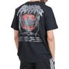 adidas Flames Concert Loose Round Neck Printed Short Sleeve T-Shirt Men Tops Black IS0204