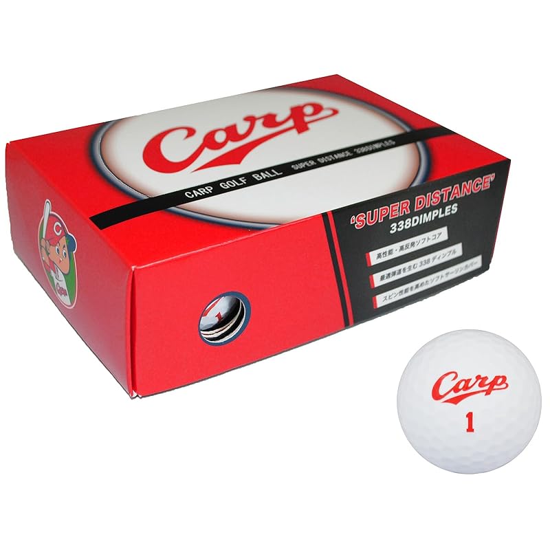 

LEZAX Hiroshima Toyo Carp golf ball 6 pieces white HCBA-3755