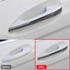For Mercedes Benz C CLASS W204 2007-2013 Car Exterior Door Handle Decorative Cover Sticker Carbon Fiber Modified Accessories