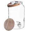 KADAX glass jar with tap lid and handle, 5.6 litres