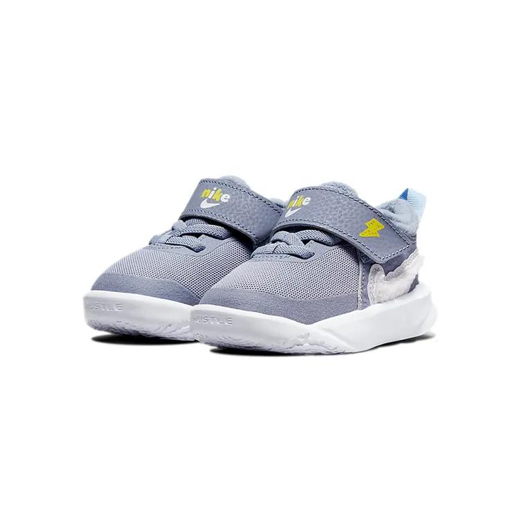 Nike Team Hustle D10 SE Toddler 'Dream' (Unisex) Ashen Slate / Aluminum / Yellow Strike / White Toddler Shoes DD0792 410
